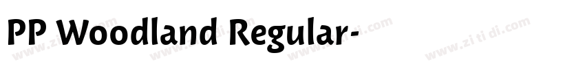 PP Woodland Regular字体转换